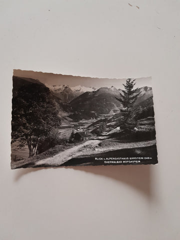 AK Bad Hofgastein. Blick v. Alpengasthaus Bärstein.