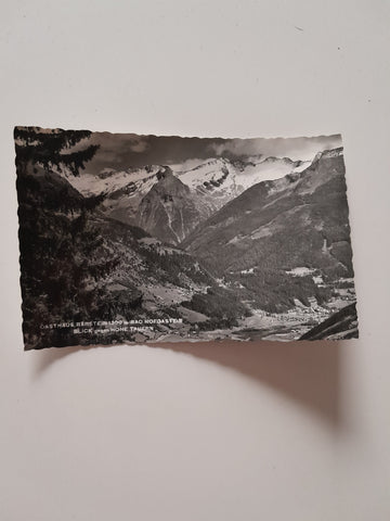 AK Bad Hofgastein. Gasthaus Bärstein. Blick gegen Hohe Tauern.