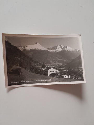 AK Bad Hofgastein. Gutenbrunn mit Hohen Tauern.