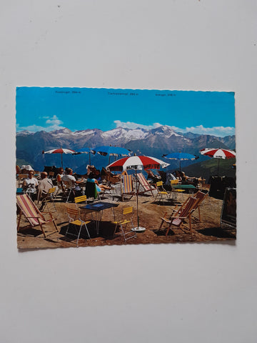 AK Bad Hofgastein. Sonnen-Terrasse der Bergstation Kleine Scharte.