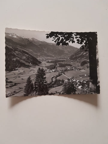 AK Badgastein. Ausblick auf Bad Bruck, Kötschachdorf, Gasteinertal und Bad Hofgastein.