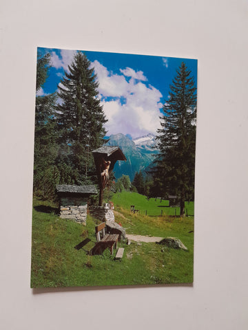 AK Badgastein. Malerwinkel. Grüner Baum Luis-Trenker-Marterl.