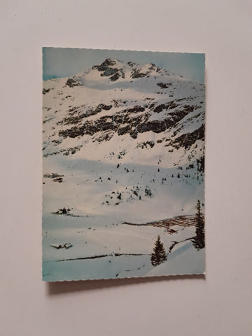 AK Sportgastein. Blick auf Talstation der Schideck-Doppelsesselbahn mit Valeriehaus und Schidörfl Naßfeld.