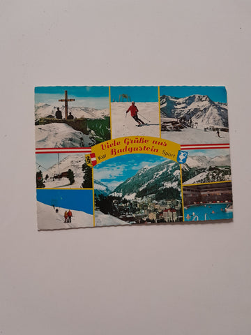 AK Viele Grüße aus Badgastein.