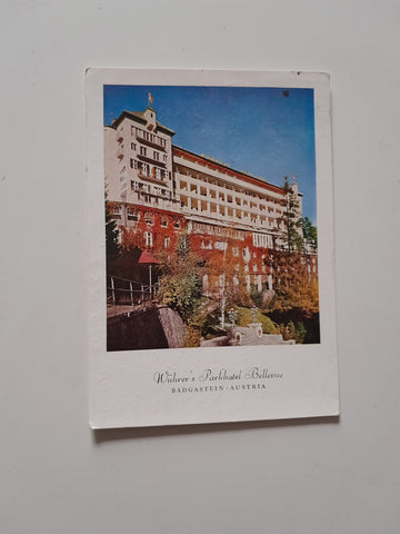 AK Badgastein. Wührer's Parkhotel Bellevue.