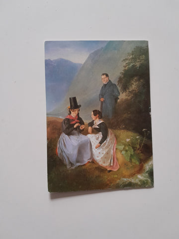 AK Gasteiner Trachten. (nach einem Ölbild von Johann Fischbach aus dem Gasteiner Museum)