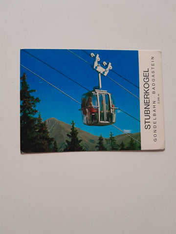 AK Badgastein. Stubnerkogel. Gondelbahn.