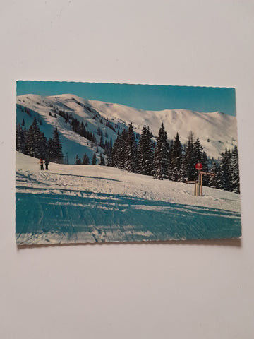 AK Familien Abfahrt vom Kreuzkogel. Schischaukel Großarl-Dorfgastein.
