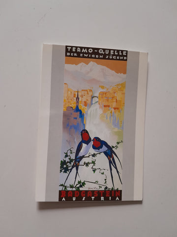 AK Badgastein. Plakatentwurf aus dem Besitzer des Gasteiner Museums.