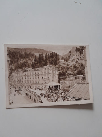 AK Badgastein. Blick vom Grand Hotel de l'Europe auf den Kurplatz.