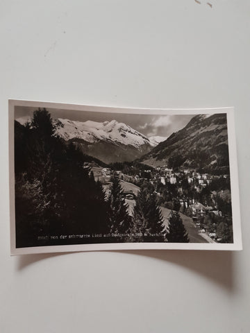 AK Blick von der schwarzen Liesl auf Badgastein.
