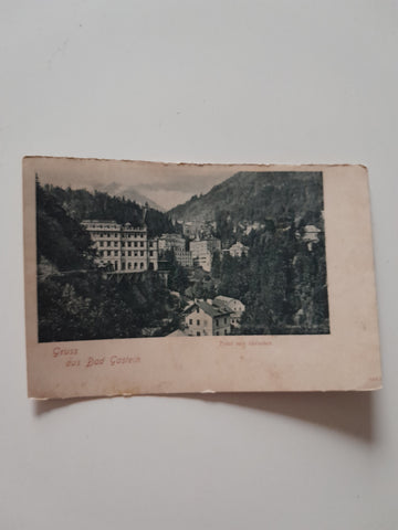 AK Gruss aus Badgastein. Total von Girschen.