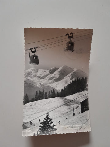 AK Badgastein mit Gondelbahn und Radhausberg.