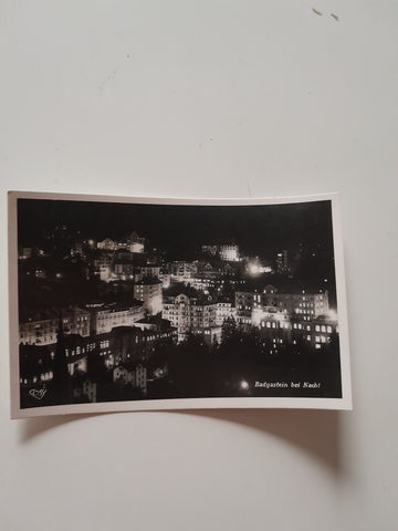 AK Badgastein bei Nacht.