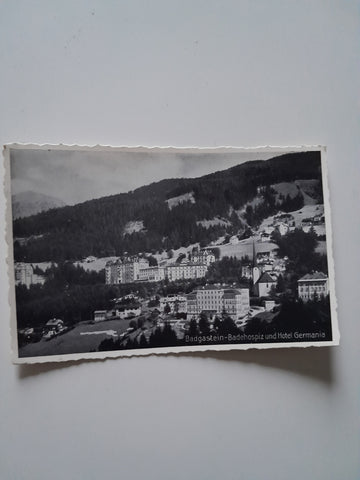 AK Badgastein. Badehospiz und Hotel Germania.