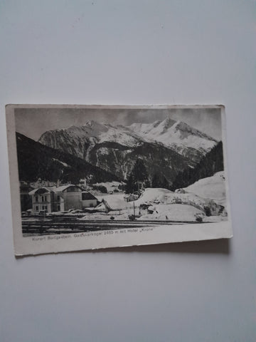AK Badgastein. Gamskarkogel mit Hotel Krone.