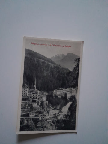 AK Badgastein v.d. Schwarzenberger-Anlagen. (1913)