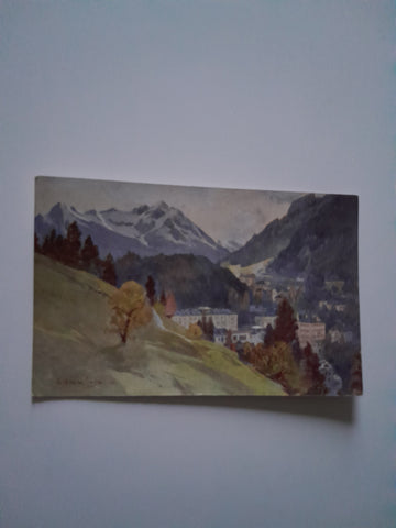 AK Badgastein. Blick oberhalb der Kaiserpromenade.