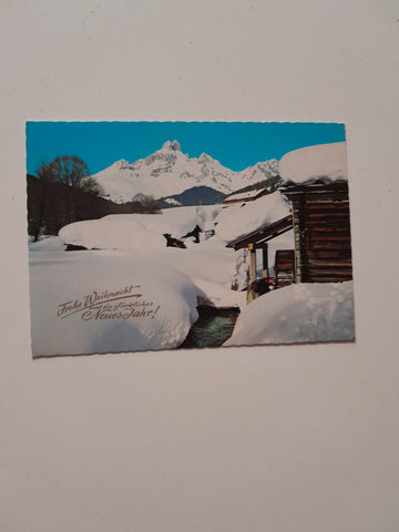 AK Winterzauber Filzmoos mit Bischofsmütze.