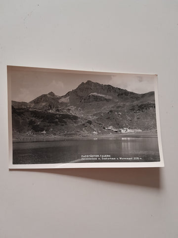 AK Radstädter Tauern. Hundsfeldsee m. Seekarhaus u. Wurmwand.