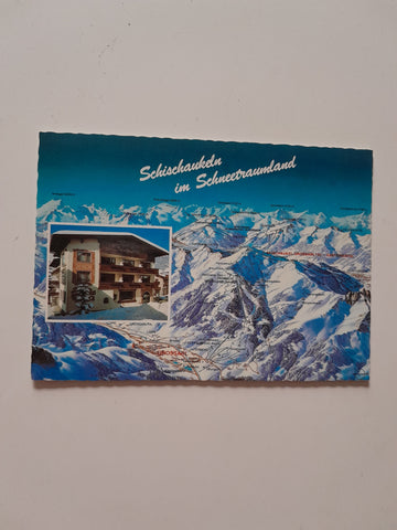 AK Großarl. Hotel Großarlerhof. Schischaukeln im Schneetraumland.