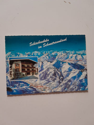 AK Großarl. Hotel Großarlerhof. Schischaukeln im Schneetraumland.