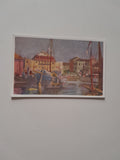AK Seebad Grado. Hafen und Hotel Metropole. (R. Hofmann pinx)