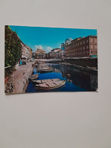 AK Trieste. Canale con Chiesa S. Antonio Nuovo.