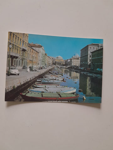 AK Trieste. Canale Ponterosso e Chiesa di S. Antonio.
