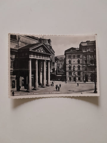 AK Trieste - Piazza della Borsa e Via Cassa di Risparmio.