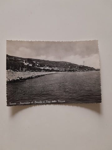 AK Trieste - Panorama di Barcola e Faro della Vittoria.