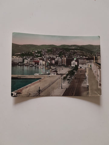 AK Trieste. Idroscalo e Panorama.
