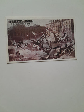 AK Trieste e La Bora. Canale Ponte Rosso.