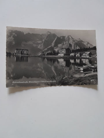 AK Dolomitenstraße Misurinasee.