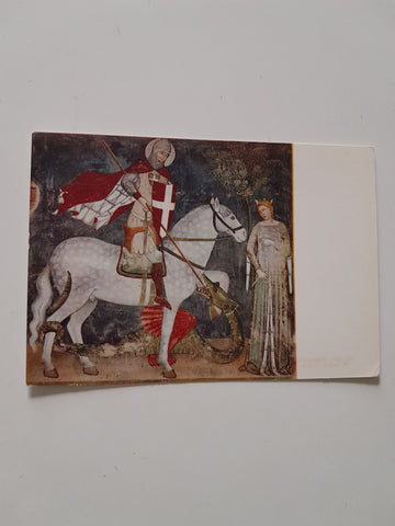 AK Verona. Basilica di S. Zeno - S. Giorgio a cavallo e il drago.