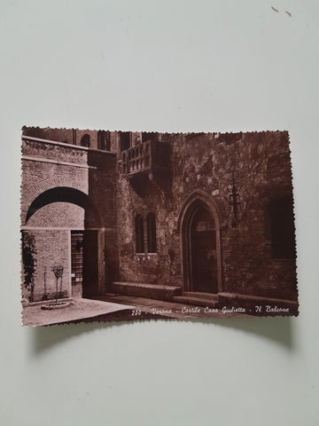 AK Verona - Cortile Casa Giulietta Il Balcone.