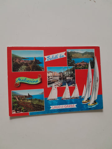 AK Saluti da Malcesine. Lago di Garda.