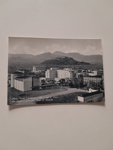 AK Abano Terme Chiesa del S. Cuore alle Terme e panorama verso S. Daniele.