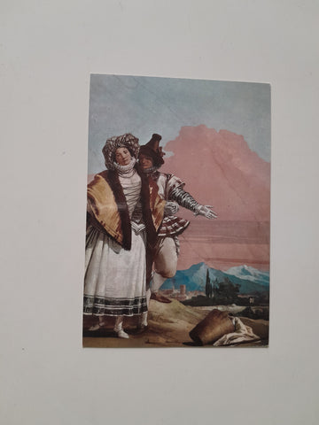 AK Vicenza. Foresteria della Villa Valmarana. Giandomenico Tiepolo. Costumi di Fantasia.