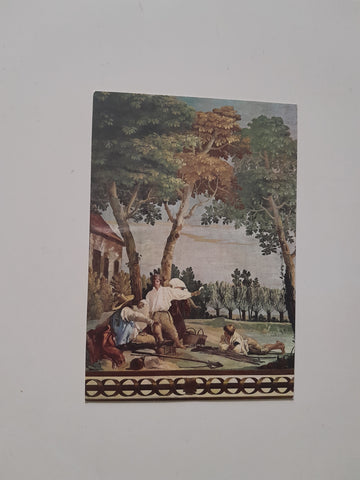 AK Vicenza. Foresteria della Villa Valmarana. Giandomenico Tiepolo. Riposo dei contadini.