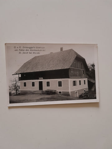 AK G. u. G. Zirbisegger's Gasthaus am Fuße des Hochlantsch bei St. Jakob bei Mixnitz.