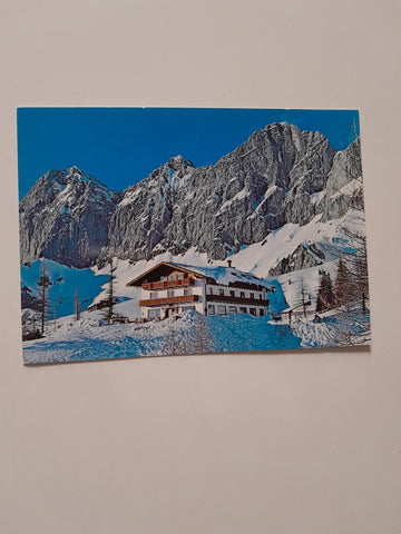 AK Dachstein-Südwände mit Berghotel Türlwand Ramsau am Dachstein.