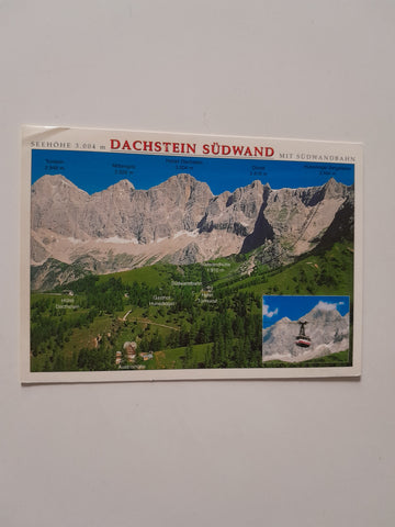 AK Dachstein Südwand mit Südwandbahn.