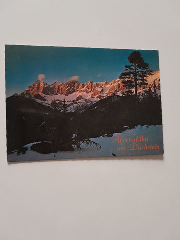 AK Alpenglühen am Dachstein.