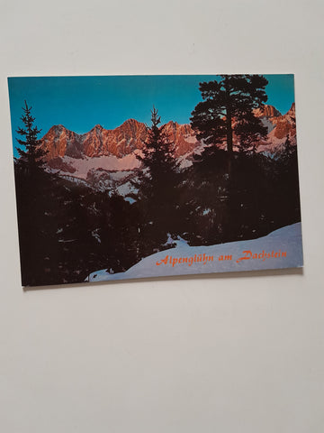 AK Alpenglühen am Dachstein.