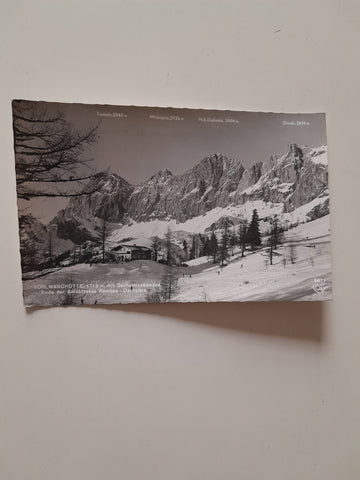 AK Türlwandhütte mit Dachsteinsüdwand.