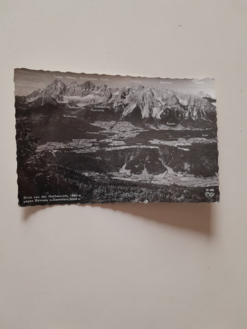 AK Blick von der Hochwurzen gegen Ramsau.