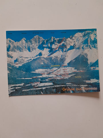 AK Grüsse aus Ramsau.