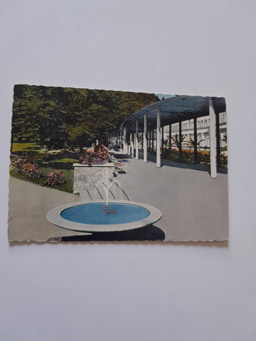 AK Bad Gleichenberg. Partie am offenen Wandelgang. (1960-61)