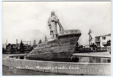 AK Abano Terme - Monumento a Cristoforo Colombo.